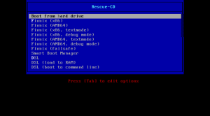 Rescue-CD Screenshot